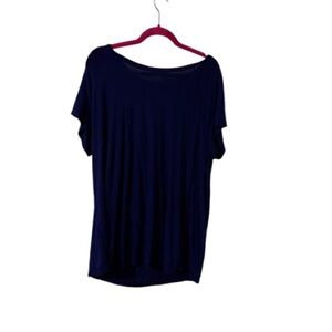Elegant Navy Short Sleeve Women's Tee 1X NWOT!